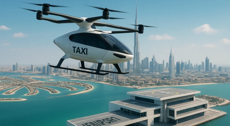Létající taxi v Dubaji: Nová éra městské dopravy začne už v roce 2026